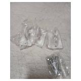 KOMOHOM Resistance Band Wall Anchor,Workout Wall Mount Anchor,Exercise Band Hook,White Workout Band Holder for Home Gym Workout Equipment Accessories,Band Wall Mounts for Workout Band (3PCS)