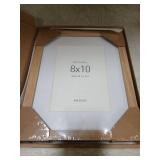 FinalFind 8x10 Picture Frame with Mat for 5x7, Natural Solid Oak Wood Picture Frames 8x10 with Tempered Glass for Wall & Tabletop(Single,Oak)