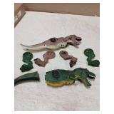 Bloolilies 2 Pack Dinosaur Toys, Electric Walking Dinosaurs Toys for Kids 3-5 5-7 with LED Lights & Sounds & Roaring, Robot Dinosaur Figures for Boys Girls Party Favors & Birthday Gifts