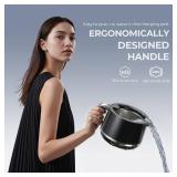 GYNHD Ultrasonic Retainer Cleaner Machine - 45kHz Ultrasonic Cleaner - 200ML Mouth Guard & Denture Cleaner Pod & Jewelry - 5 Modes with Digital Timer - Upgrade Water Bottle Design