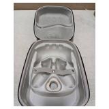 ANMIEL Hard Carrying Case for Meta Quest 3, Compatible with Meta Quest 3 VR Headset,Controller Grips,Compatible with Battery Elite Strap,Controllers and Other Accessories,Hard Shell Case-Grey