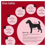 V.PET.B.R Dog Winter Coat,Warm Jacket Paded Fleece Dog Vest with Built in Harness,Windproof Reflective Cozy Adjustable Snow Pet Coat Clothes with Zipper for Small Medium Dogs