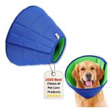 Soft Dog Cone Collar Alternative, Comfortable Cones for Medium Large Dogs to Stop Licking After Surgery, Comfy Elizabethan Collars, Neuter Recovery Ecollars of Shame Alternatives