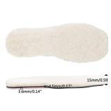 Endoto Sheepskin Insoles for UGG Women Slipper Replacement Inserts(Color:Pink,Size:Women9-EU40)