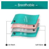 PoyPet Reflective Soft Breathable Mesh Dog Harness Choke-Free Double Padded Vest with Adjustable Neck and Chest(Mint Green,L)