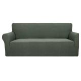 YEMYHOM Couch Cover Latest Jacquard Design High Stretch Sofa Covers for 3 Cushion Couch, Pet Dog Cat Proof Slipcover Non Slip Magic Elastic Furniture Protector (Large, Army Green)
