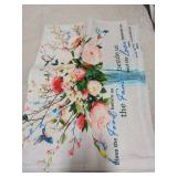 Christian Flower Summer Placemats Set of 4, 12x18 Inch Spring Floral Table Place Mat Religious Washable Non-Slip Heat Resistant Fabric Placement Mats for Dining Kitchen Indoor Outdoor Decor