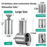 FavorKit Slicer Shredder Attachment for KitchenAid Mixers, Stainless Steel Cheese Grater Salad Maker Accessories with 3 Cutting Blades,Dishwasher Safe!