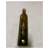 TFPOGOLD Green Olive Oil Dispenser Bottle - 17oz/500ml Glass Oil and Vinegar Bottles Set for Kitchen, Oil Dispenser with 2 Stainless Steel Pourers, Funnel and Brush  missing the top