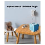 Replacment for Toniebox Charger Compatible with Toniebox Audio Player Starter Set for Kids, Replacement for Tonie Box Charging Base Station Power Cord (Not Compatible with Toniebox 2)