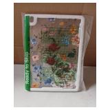 Uppuppy for iPad 9th/8th/7th Generation Case, for iPad Air 3/ Pro 10.5 2017 - Women Cute Girls with Pencil Holder&Stand Clear Cover Girly Flower Floral for iPad 9/8/7 Gen, Air3, Pro 10.5 Inch Case