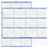 32" x 48" 2026 Wall Calendar, Folded Wet & Dry Erase Wall Calendar 12 Month, Yearly Laminated Wall Calendars, Reversible Annual Planner, Horizontal/Vertical, with Julian Dates
