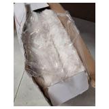 PTQ Waffle Heated Throw Blanket 50"x60" Electric Blanket with 6 Heat Levels & 4 Timer Settings, Ultra-Soft Faux Fur & Sherpa, ETL Certified, Machine Washable, Ideal Gift for Women (Ivory/Cream)