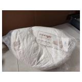 A Nice Night Faux Fur Reading Pillow Bed Wedge Large Adult Children Backrest with Arms Back Support for Sitting Up in Bed/Couch for Bedrest,Ivory