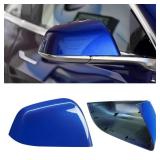 Jaronx Compatible with Tesla Model 3 Side Mirror Cover Replacement 2017 2018 2019 2020 2021 2022 2023 2024 2025, Passenger Side Rear View Door Mirror Cover Caps for Model 3 Accessories(Blue)