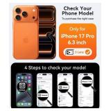 CANSHN Magnetic Compatible with iPhone 17 Pro Case, Upgraded [Full Camera Protection] [Compatible with Magsafe] [Translucent Matte] Shockproof Protective Phone Cover 6.3 Inch - Deep Purple