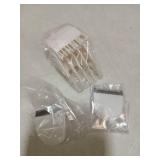 Audoc 2PCS White Professional Peanut Clippers/Trimmers Snap On Replacement Blades #2068-300-Fits Compatible with Peanut Hair Clipper