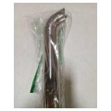 Motoforti 2" ID Inlet Turn Down Exhaust Tip 12" Inch 305mm Overall Length Silver Tone T304 Stainless Steel 2" Outlet OD Tailpipe Tip Surface Polishing Mandrel Bend Elbow Tube