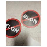 Elon No Symbol Magnets