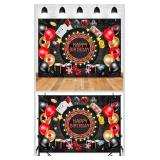 Casino Theme Birthday Party Backdrop