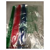 LADYAMZ Colored Hair Extensions 10 PCS, Colorful Party Highlights Clip in Synthetic Hair Extensions, Red and Blue Hair Accessories Hairpiece for Girl Women Party Favor Cosplay Gift 22 In