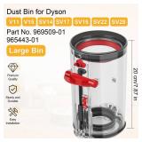 RUKHOOL Replacement Dust Bin for Dyson V11 V15 SV14 SV15 SV22 SV17 Canister Bin Bucket for Dyson V11 Replacement Parts Container Vacuum Cleaner Large Bin Part No. 970050-01 and 965443-01