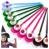 AMENON 12 Player Halloween Games, 12 Halloween Eyeball Egg & 12 Spoon Race Game for Kids Adults, Halloween Party Favors Supplies, Halloween Party Game Toys Outdoor Classroom Carnival Games Treats Gift