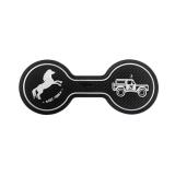 LSAUTO Car Cup Holder Coaster Compatible with Ford Bronco Offroad 2021-2025, Silicone Car Decorative Water Coaser, Bronco Car Accessories (White)