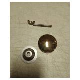 Wvapzwr Stainless Steel Kitchen Sink Hole Cover, 2 Inch Kitchen Faucet Hole Cover Kitchen Sink Tap Hole Plate Stopper Cover Blanking Metal Plug, Gold