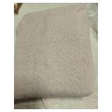 HOMEIDEAS 100% Linen Blackout French Door Curtains, Modern Farmhouse Privacy Door Window Curtains, 26 X 40 Inch Room Darkening Blinds, Shades for Bedroom Decor, 1 Panel, Natural