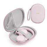 Headphone Case Hard Shell for JBL Tune 520BT/510BT/500BT/720BT/Bose/Soundcore Anker/BERIBES/KVIDIO/TOZO/JLab, Ultra-Slim Pocket Over-Ear Headset Universal Portable Travel Organizer Bag (Pink)
