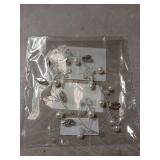 JAKAWIN Pearl Wedding Hair Vine Silver Rhinestone Bridal Prom Hair Piece Accessories for Women HV192 (1 Silver)