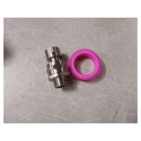 Shower Head Swivel Ball Adapter Brass Adjustable Shower Connector Shower Arm Extension Bathroom Universal Showering Component (Brushed Nickel)