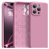 Ktele Magnetic for iPhone 16 Pro Max Case [Compatible with Magsafe] [Premium Silicone Satin-Smooth Touch] Slim Shockproof Anti-Scratch Microfiber Lining Case, 6.9 inch, Lavender Purple