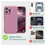 Ktele Magnetic for iPhone 16 Pro Max Case [Compatible with Magsafe] [Premium Silicone Satin-Smooth Touch] Slim Shockproof Anti-Scratch Microfiber Lining Case, 6.9 inch, Lavender Purple