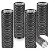 WILLBOND 3 Pcs Long Hair Rollers for Bangs Aluminum Core Curlers Thermal Self Grip Roller for Long and Medium Hair Women Hairstyle(4.1 x 1.2 Inch,Black)