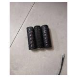 WILLBOND 3 Pcs Long Hair Rollers for Bangs Aluminum Core Curlers Thermal Self Grip Roller for Long and Medium Hair Women Hairstyle(4.1 x 1.2 Inch,Black)