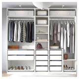 Closet Rod, 17 to 63 Inch Stainless Steel Adjustable Closet Rod,1.3 Inch Diameter Heavy Duty Closet Rods for Hanging Clothes,Silver Closet Poles for Wardrobes