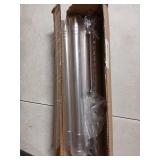 Closet Rod, 17 to 63 Inch Stainless Steel Adjustable Closet Rod,1.3 Inch Diameter Heavy Duty Closet Rods for Hanging Clothes,Silver Closet Poles for Wardrobes