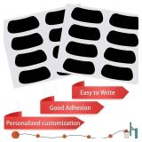 60 Pairs Eye Black Stickers for Kids Customizable Sports Face Eyeblack Sticker for Football Baseball Softball Sport Themed Party Birthday Party Supplies(Black)