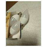 Flaspar 3 Pack E12 LED Bulb, 60 Watt Equivalent LED Candelabra Light Bulbs, 2700K Soft White Type B Light Bulb for Chandelier, 600 Lumens, 6W B11 Candle Light Bulb, Non-Dimmable