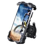 Lamicall Bike Phone Holder, Motorcycle Mount - Motorcycle Phone Holder, Handlebar Cell Phone Clamp, Scooter Phone Clip for iPhone Air 17 Pro Max, 16 15 Pro Max Plus, S20, More 4.7 to 6.8" Smartphones