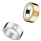Cover Compatible for Oura Ring Gen 4/Gen 3 Horizon/Gen 3 Heritage,(NOT Compatible with Oura Ring 4-Ceramic), Charging Directly,Rugged TPU Finger Protector for Workout Women Men-Silver+Gold-Size 7 2pk