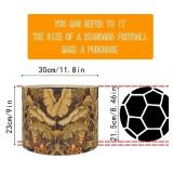 Floral Lamp shade for table lamps and floor lamps Bamboo Made With Tropical Plants green Design, Art deco drum lamp, Rustic And Elegant(11.8 * 9Inch) (Tropical Leaf A)