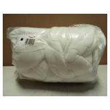 Cloud-Like Twin Mattress Topper - 100% Cotton Top Mattress Pad for Back Pain Relief - Breathable & Naturally Cooling for Hot Sleepers, White