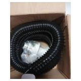 6699 Plumbing Kit Included 6FT Kink-Free Flexible PVC Hose, 2 Stainless Steel Clamps & Thru-Hull Fitting Easy to Install for Boat Bilge Pumps with 1-1/8 Outlet Ideal for Fishing Boats Cruisers Yachts