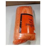 Lightweight Fleece Throw Blanket Orange 50 x 60in