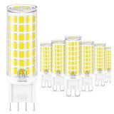 hansang G9 Led Light Bulb,6W Chandelier Light Bulbs (60W Halogen Equivalent),88PCS LED,6000K Daylight White,Non-dimmable,G9 Bi Pin Base,360 Degrees Beam Angle,600LM,Pack of 6