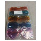 Heart Shaped Colored Sunglasses Set Party Favors