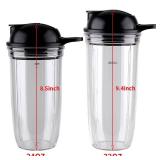 Joyparts Replacement Parts New Blade Assembly with cup and lid compatible with Ninja Blender BL660W/BL660/BL740/BL770/BL771/BL773CO/780